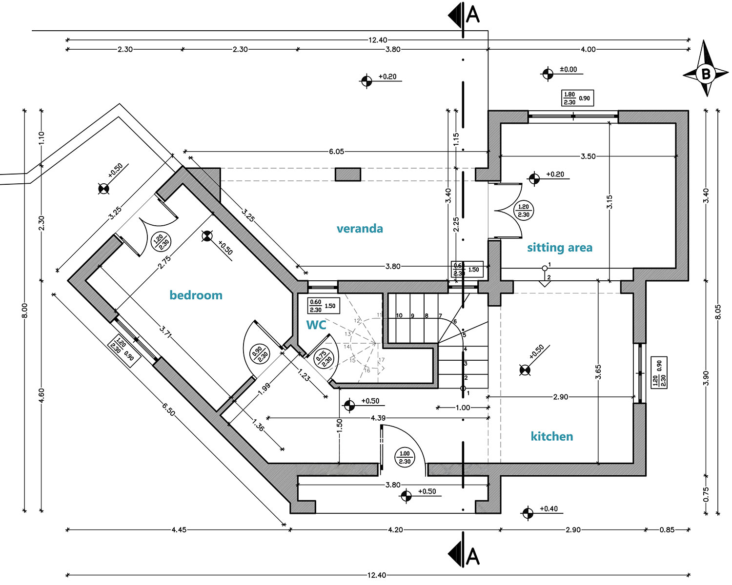 Ground level plan