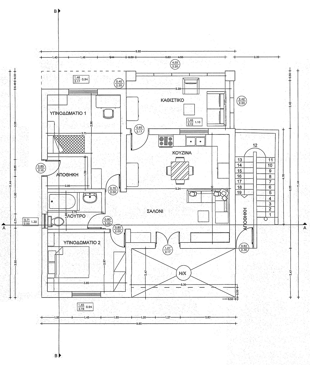 Ground level plan