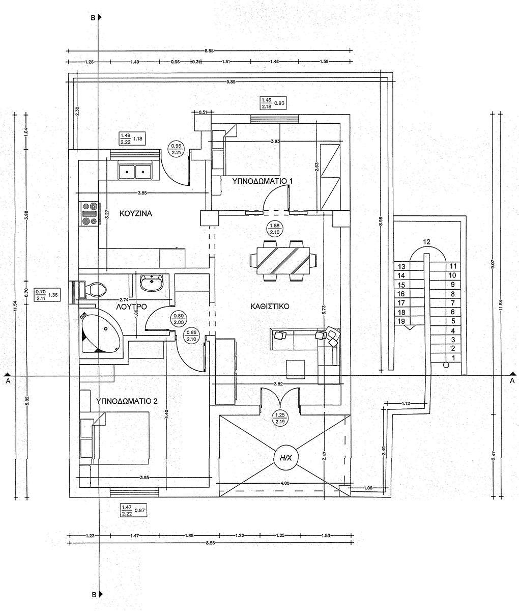 Upper level plan