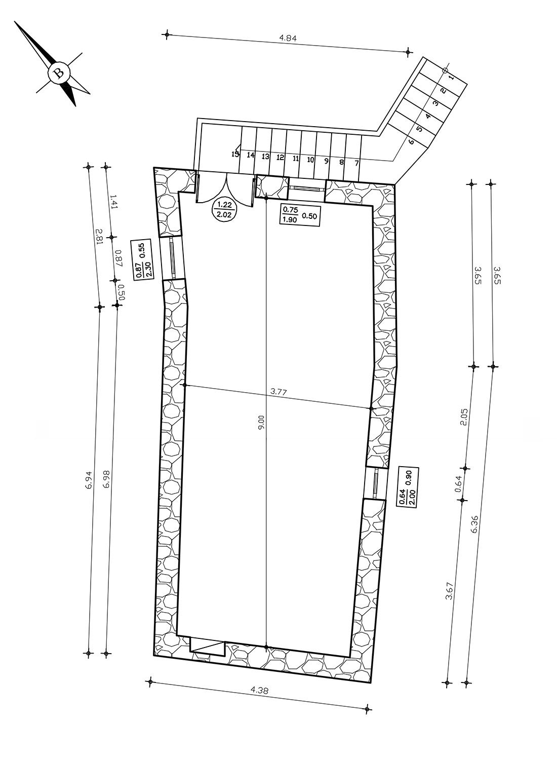 Upper level plan