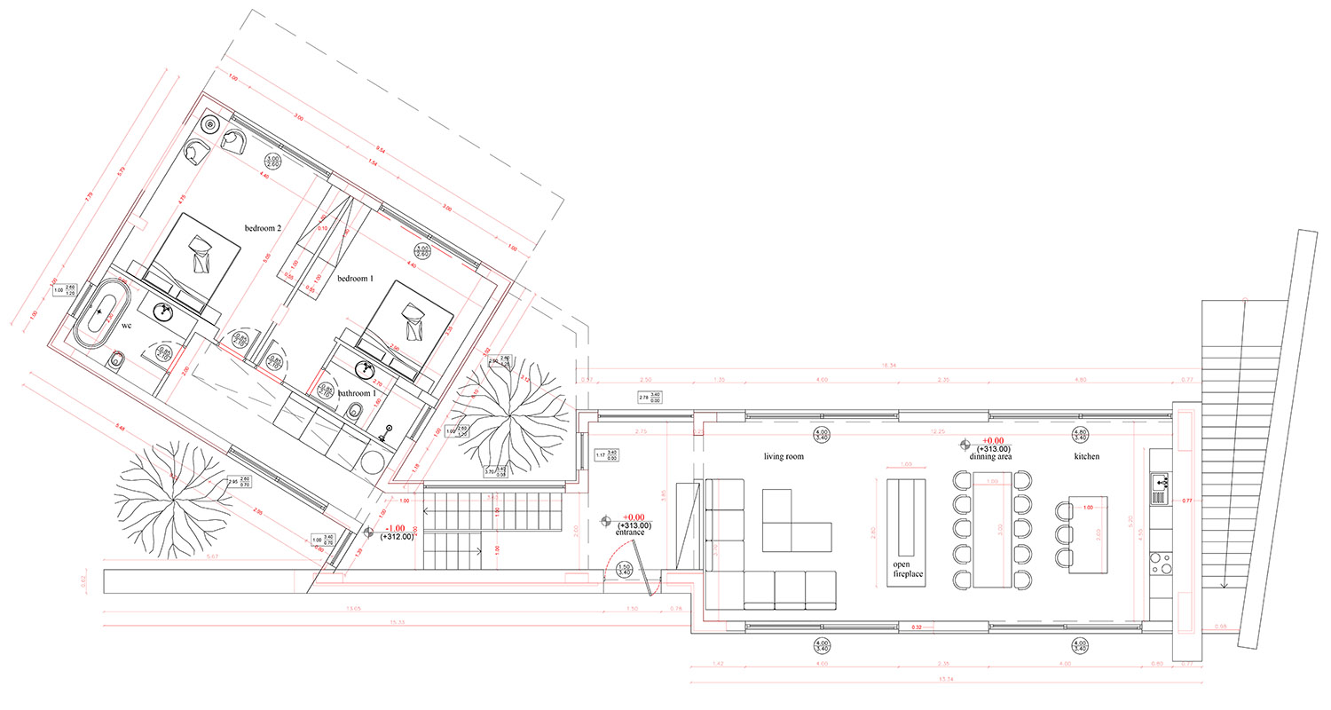 Ground level plan