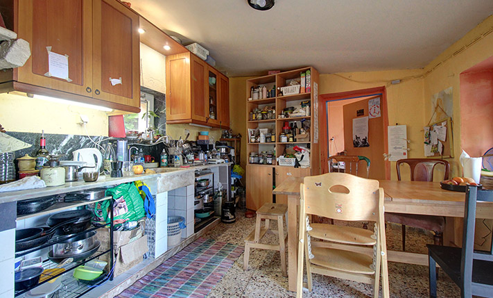 LARGE SEMI-CONVERTED STONE HOUSE