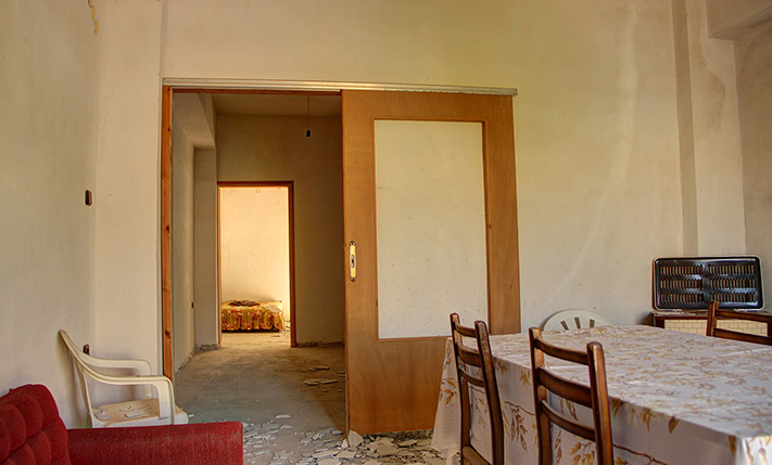 BUILDING AT THE CENTRAL SQUARE OF VOUKOLIES