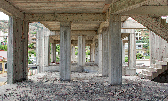 UNFINISHED MULTI-FAMILY BUILDING NEAR THE CITY