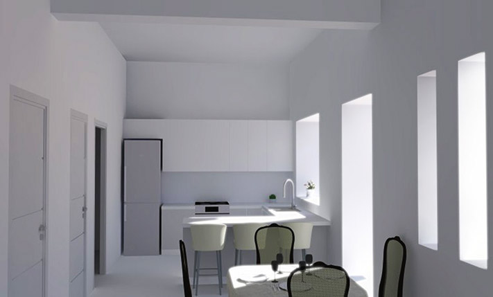 UNCONVERTED GROUND LEVEL SPACE WITH SEA VIEWS