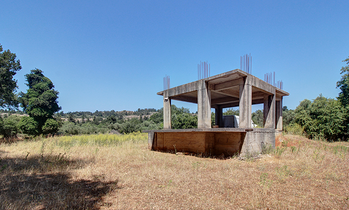 UNFINISHED HOUSE IN THE FOREST