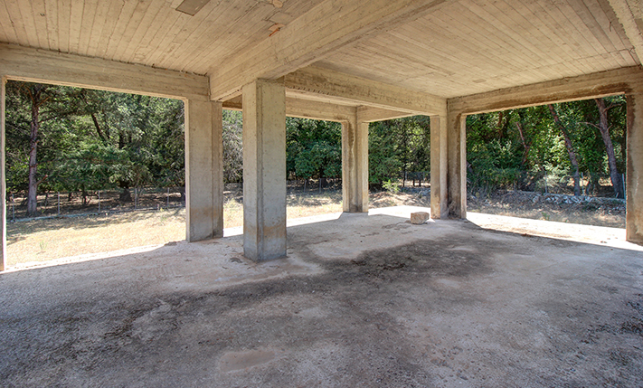 UNFINISHED HOUSE IN THE FOREST