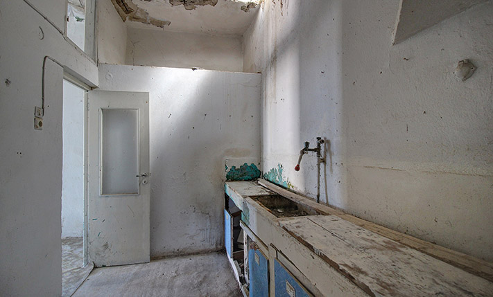 PARTLY RESTORED BUILDING WITH SEA VIEWS