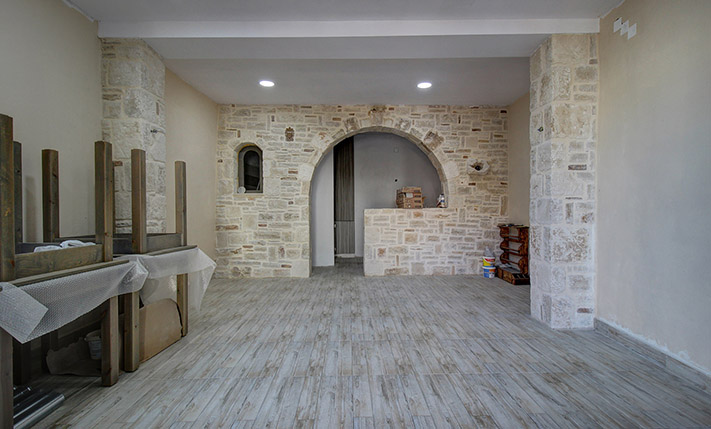 PARTLY RESTORED BUILDING WITH SEA VIEWS