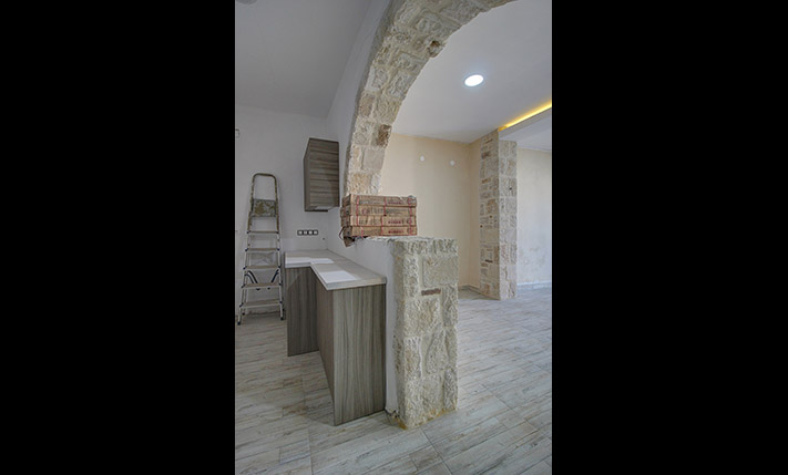 PARTLY RESTORED BUILDING WITH SEA VIEWS