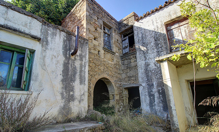 IN A TRADITIONAL ALLEY OF A BEAUTIFUL VILLAGE