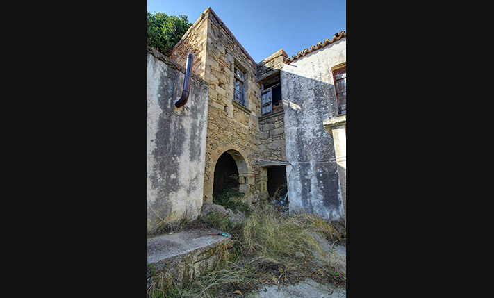 IN A TRADITIONAL ALLEY OF A BEAUTIFUL VILLAGE
