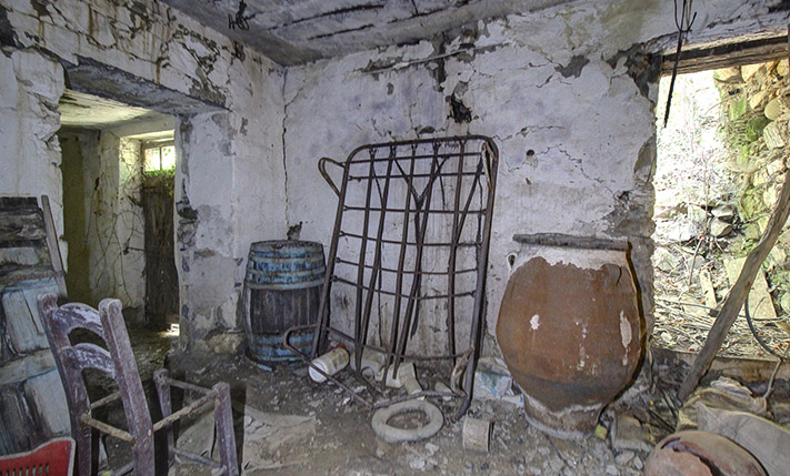 FARM HOUSE IN AN ABANDONED NEIGHBORHOOD