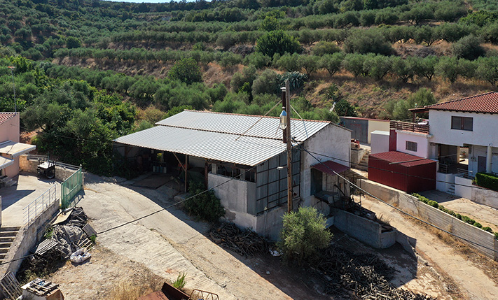 AN OLIVE OIL FACTORY WITH MODERN EQUIPMENT