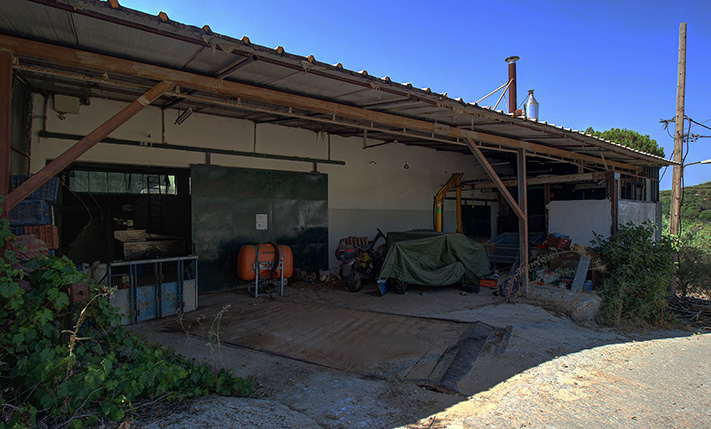 AN OLIVE OIL FACTORY WITH MODERN EQUIPMENT