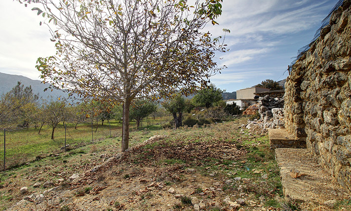 A STONE SHEPHERD'S HUT IN THE MOUNTAINS