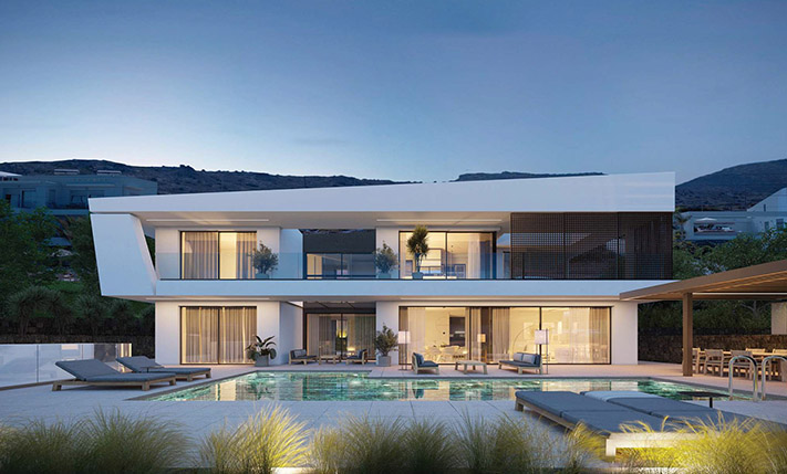 MODERN VILLA ON A SEAFRONT SLOPE