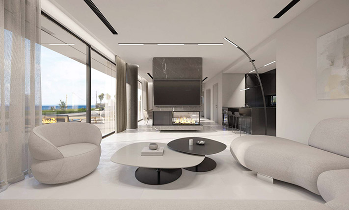 MODERN VILLA ON A SEAFRONT SLOPE