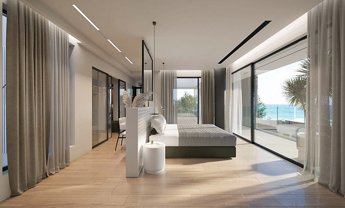 MODERN VILLA ON A SEAFRONT SLOPE