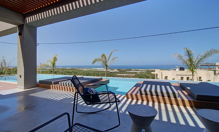 SLEEK LUXURY ABOVE THE BEACH OF FALASARNA