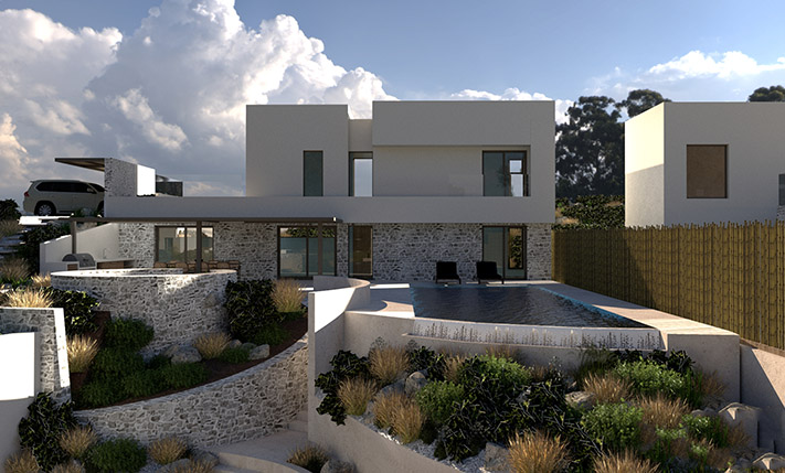 MODERN LUXURIOUS DETACHED HOUSE WITH SEA VIEWS