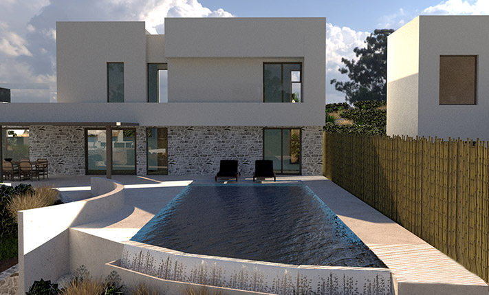 MODERN LUXURIOUS DETACHED HOUSE WITH SEA VIEWS