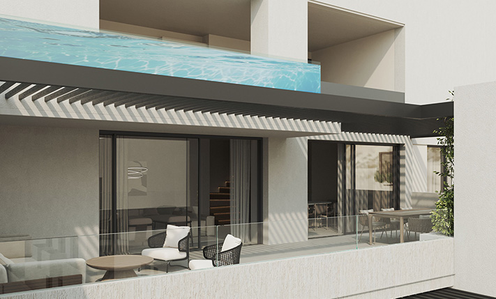 APT WITH A PRIVATE POOL & PANORAMIC CITY VIEWS