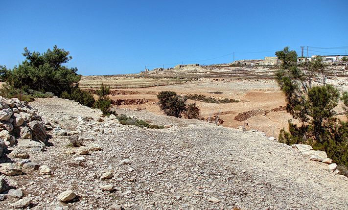 AN OLD, TERRACED FARM LAND WITH SEA VIEWS