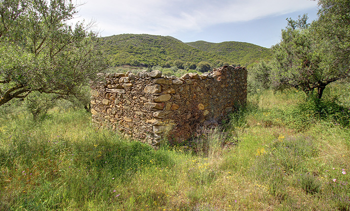 ON THE ROAD TO ELAFONISI AMONG LUSH HILLS