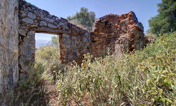ΟΙΚΟΠΕΔΟ ΜΕ ΕΡΕΙΠΩΜΕΝΟ ΚΤΙΣΜΑ ΣΤΟ ΟΡΙΟ ΟΙΚΙΣΜΟΥ