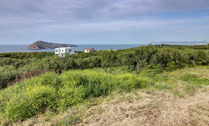 PARCEL WITH STUNNING VIEWS SOUTH OF AGIA MARINA