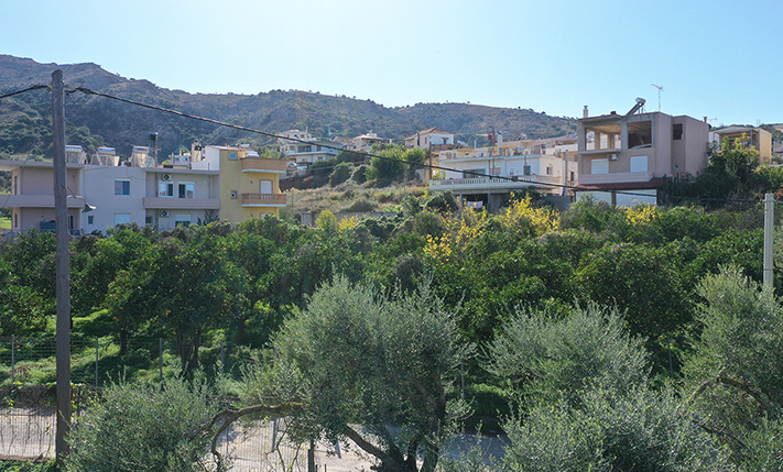 IN A FAMILY NEIGHBORHOOD SOUTHWEST OF CHANIA
