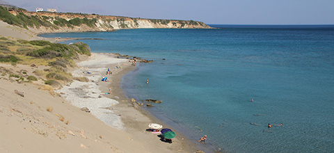 Strand Orthi Ammos, Frangokastello, Sfakia, Chania, Kreta