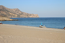 The beach of Anydroi near Palaioxwra, Chania, West Crete