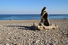 The beach of Anydroi near Palaioxwra, Chania, West Crete