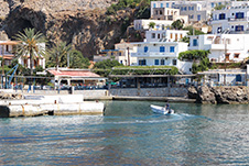 Chora Sfakion Strand, Sfakia, Chania, Kreta, Griechenland
