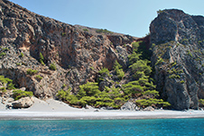 Domata Strand in Sfakia, Chania, Kreta, Griechenland