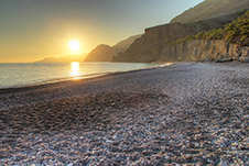 Domata Strand in Sfakia, Chania, Kreta, Griechenland