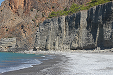 Domata Strand in Sfakia, Chania, Kreta, Griechenland