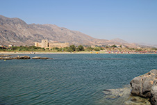 Frangokastelo Strand in Sfakia, Chania, Kreta, Griechenland
