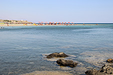 Frangokastelo Strand in Sfakia, Chania, Kreta, Griechenland