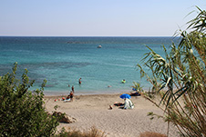 Frangokastelo Strand in Sfakia, Chania, Kreta, Griechenland