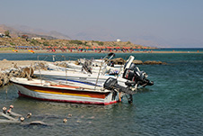 Frangokastelo Strand in Sfakia, Chania, Kreta, Griechenland