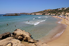 Kalathas Strand in Akrotiri, Chania, Kreta, Griechenland