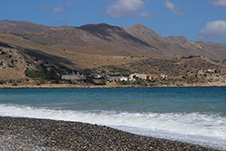 Kolymbari Strand in Platanias, Chania, Kreta, Griechenland