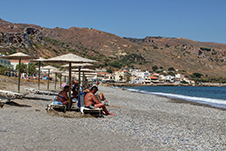 Kolymbari Strand in Platanias, Chania, Kreta, Griechenland