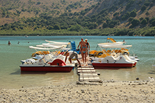 Kournas Lake Beach in Apokoronas, Chania, Crete