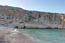 Menies beach in Platanias, Chania, Crete