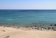 The beach of Orthi Ammos near Frangokastello, Sfakia, Chania