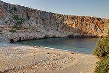 Menies beach in Platanias, Chania, Crete